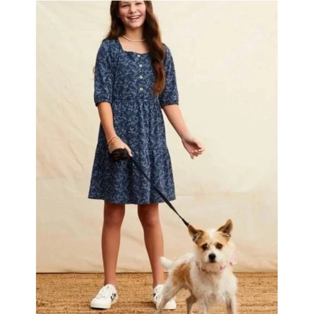 Matilda Jane Just Imagine Seaside Stroll Tiered Floral‎ Dress / Girls Size 8